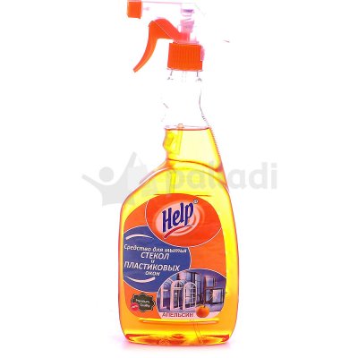 Средство для мытья пластиковых окон HELP Курок Апельсин 750мл