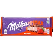 Шоколад Милка MMMAX 260г с клубничной начинкой 