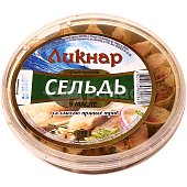 Сельдь Ликнар 200г филе в масле со смесью пряных трав
