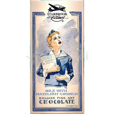 Шоколад Starbrook Airlines молочный 100г с дробленым фундуком