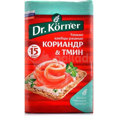 Хлебцы Корнер 100г ржаные кориандр и тмин