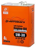 Моторное масло 5W30 SP/CF/GF-6A AUTOBACS ENGINE OIL FS 4л
          Артикул: A00032238