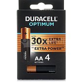 Батарейки Duracell Opti, тип AA/LR6, 1,5V, 4шт (1/12)