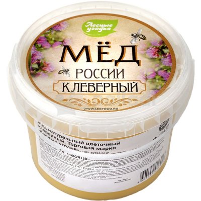 Мед Лесные угодья 700г Клеверный