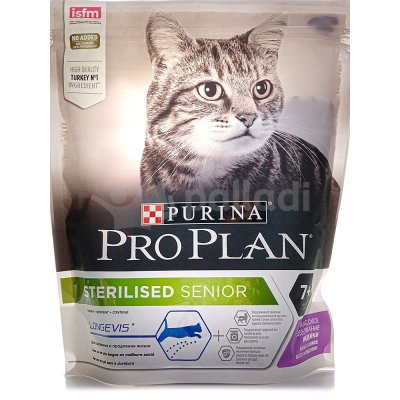 Корм Purina Pro Plan 400г для стерилизованных кошек старше 7лет индейка