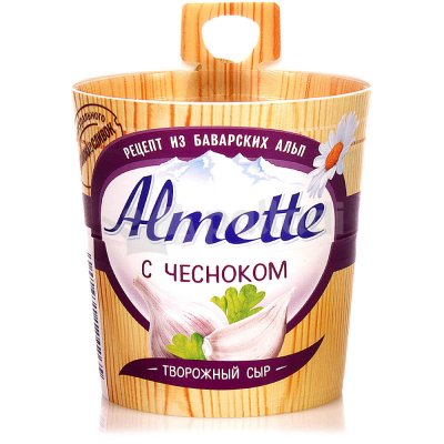 Сыр творожный Almette 150г с чесноком 