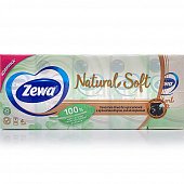 Платочки бумажные ZEWA  Natural Soft  4-х слойные 1упаковка (10 пачек) Kids