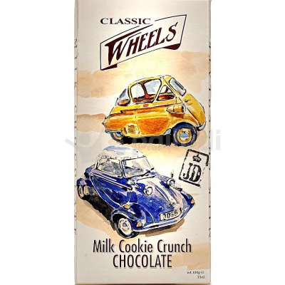Шоколад Classic Wheels молочный 100г с печеньем