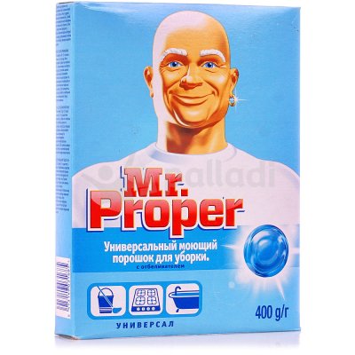 Моющий порошок MR PROPER С отбеливателем 400г