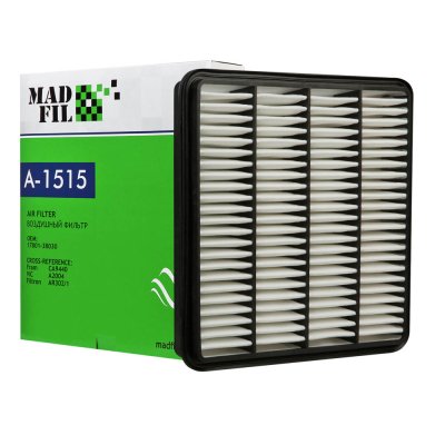 Фильтр воздушный MADFIL A-1515  / A-1030  (OEM 17801-38030)
          Артикул: A-1515