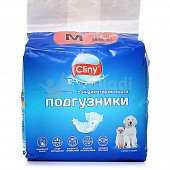 Подгузники для собак и кошек 5-10кг M 9шт Cliny