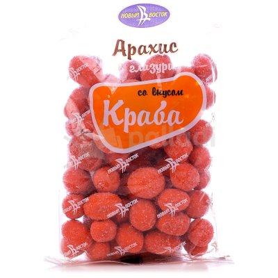 Арахис в глазури со вкусом краба 100г Новый Восток