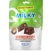 Конфеты Snaq Fabriq 130г молочный шоколад с шоколадно-ореховый пастой,вафелей и фундуком