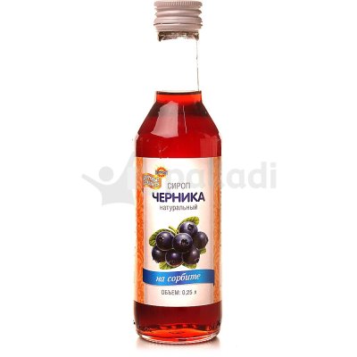 Сироп Петродиет черника на сорбите 250мл 