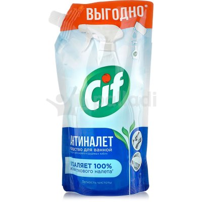 Чистящее средство для ванной CIF Антиналет 500мл (запасной блок)
