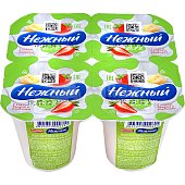 Напиток йогуртный Нежный 100г с соком банан-клубника 0,1% 1/6