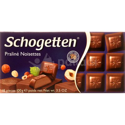Шоколад Schogetten 100г молочный ореховое пралине