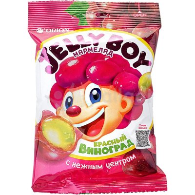 Мармелад Orion JELLY BOY 66г красный виноград