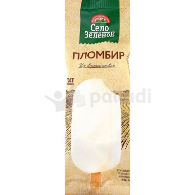 Мороженое Село зелёное 70г эскимо пломбир