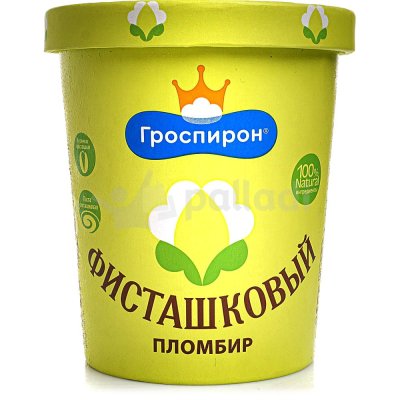 Мороженое Гроспирон пломбир фисташковый 430г