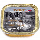 Консервы для собак TiTBiT RAF 100г Говядина