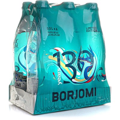 Минеральная вода Боржоми 0,5л ст/б 1/6 (1 упаковка)