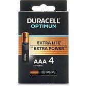 Батарейки Duracell Opti, тип AAАLR6, 1,5V, 4шт (1/12)