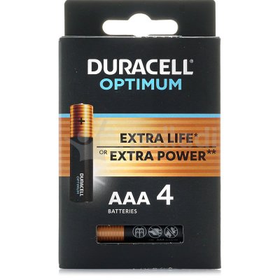 Батарейки Duracell Opti, тип AAАLR6, 1,5V, 4шт (1/12)