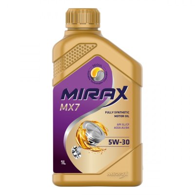 Масло моторное синтетическое 5W30 A3/B4 SL/CF MIRAX MX7 1л синтетическое
          Артикул: 607026