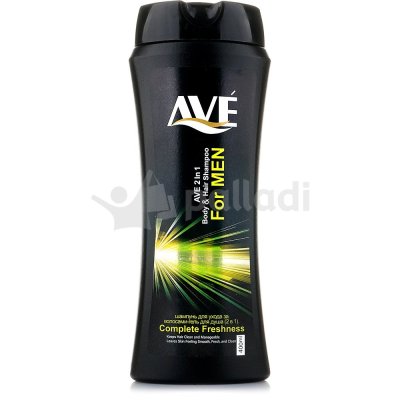 Шампунь-гель для душа AVE 2в1 400мл Compiete Freshness 