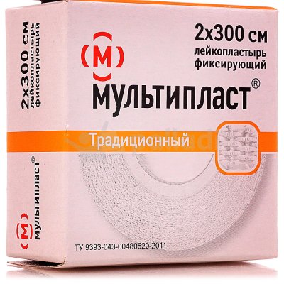 Лейкопластырь катушка 2х300см Мультипласт