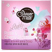 Мыло туалетное Шауэр Мей роза и вишневый цвет 100г