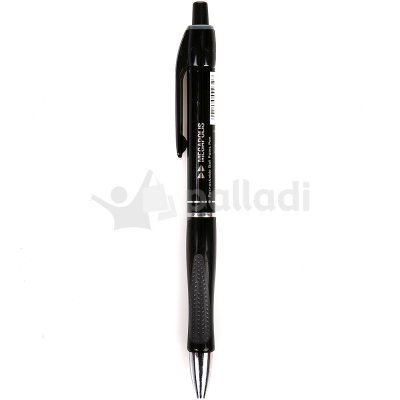 Ручка шариковая автоматическая черная с резиновой манжетой 0,7мм ЕК-32 MEGAPOLIS ErichKrause