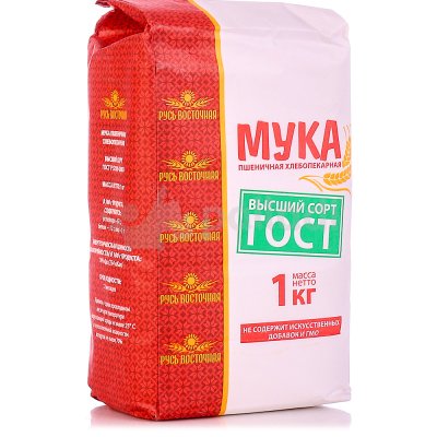 Мука Русь Восточная в/с 1кг пшеничная