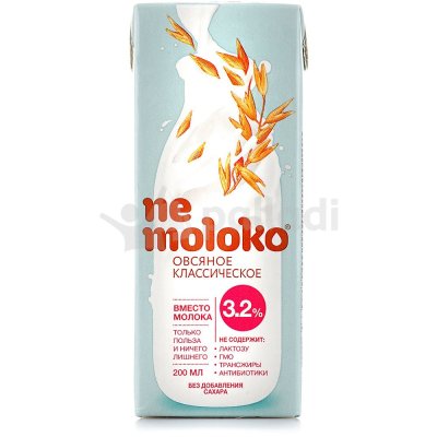 Напиток овсяное Ne Moloko 200мл 3,2% классическое 