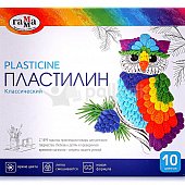 Пластилин со стеком Классический 10цветов Гамма