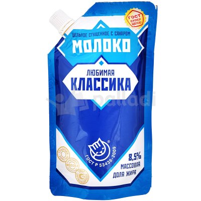 Молоко сгущенное Любимая классика 270г 8,5% ГОСТ г.Рудня м/у 1/12