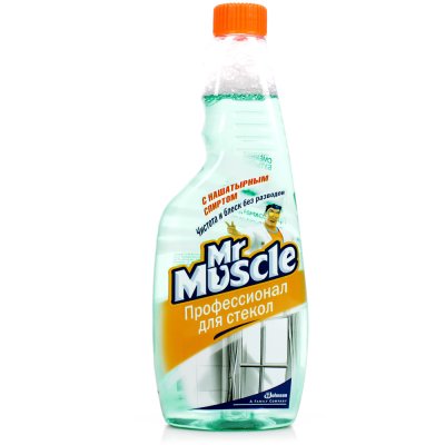 УД Средство для мытья стекол Mr. Muscle с нашатырным спиртом без курка 500мл