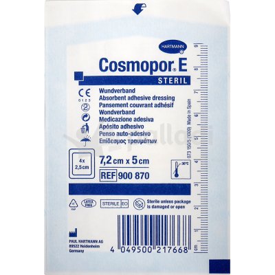 Повязка стерильная самоклеящаяся 7.2х5см Cosmopor E steril