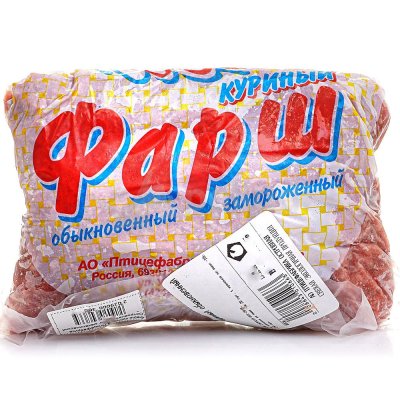 Фарш куриный Птицефабрика Островная 0,9кг механический обвалки