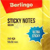 Самоклеящийся блок Berlingo Ultra Sticky 50*50мм 240л 