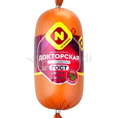 Колбаса вареная Докторская ГОСТ 400г Папа Может  