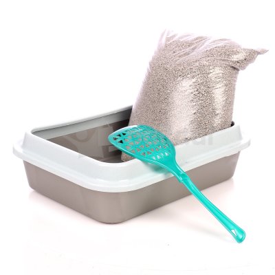 Набор для любимца Сибирская кошка Фаворит (туалет с бортиком, наполнитель Супер 5л, совок)