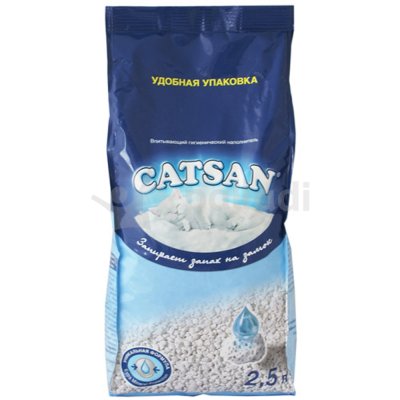Catsan 2,5л впитывающий гигиенический наполнитель 