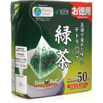 Чай зеленый Kunitaro Value Pack Sencha tea Bags 50 пак