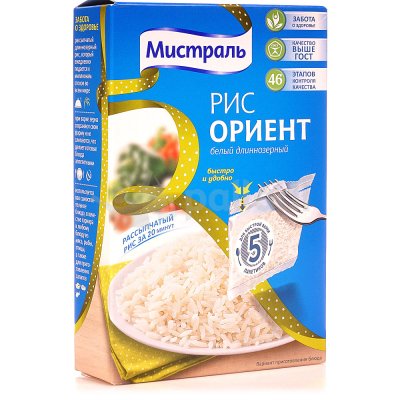 Крупа Мистраль 5*80г рис Ориент