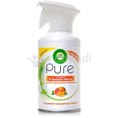 Освежитель воздуха Airwick Pure 5 эфирных масел Апельсин и грейпрут 250 мл 1/6