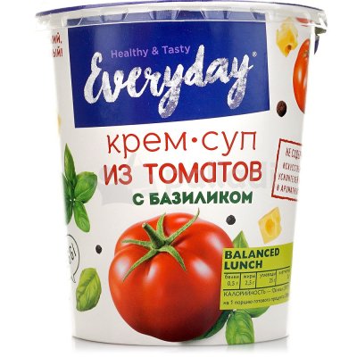 Крем-суп Everyday 36г из томатов с базиликом