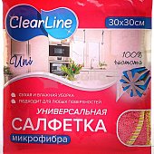 Салфетка универсальная микрофибра ClearLine 30*30 см