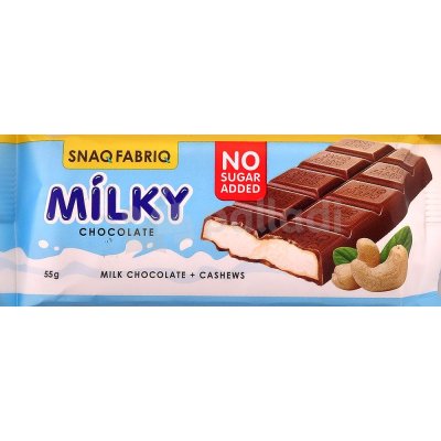 Шоколад SNAQ FABRIQ молочный 55г с молочно-ореховой пастой